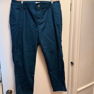 Market & Spruce women’s Teal Chinos